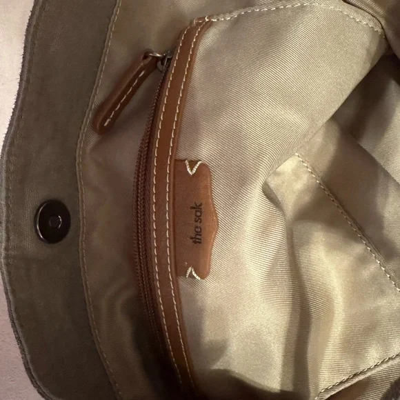 The Sak Taupe Leather Tote Bag - Picture 8 of 8